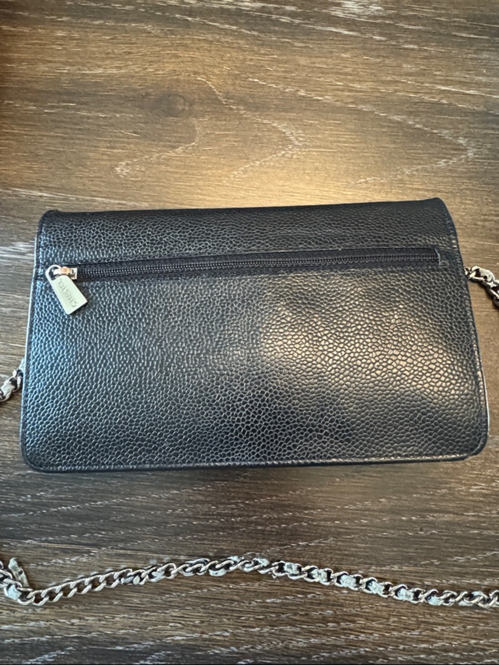 CHANEL Timeless Black Wallet on Chain Caviar - Picture 9 of 15